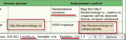 Добуваємо посилання на сайт